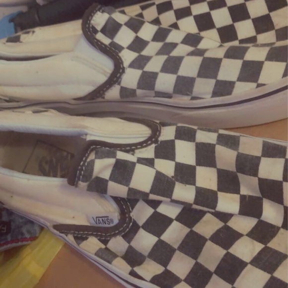 Black and white checker board vans - Picture 3 of 3